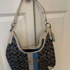 Coach two tone hobo handbag